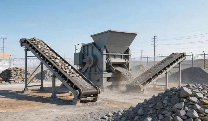 Mineral recycling impact crusher