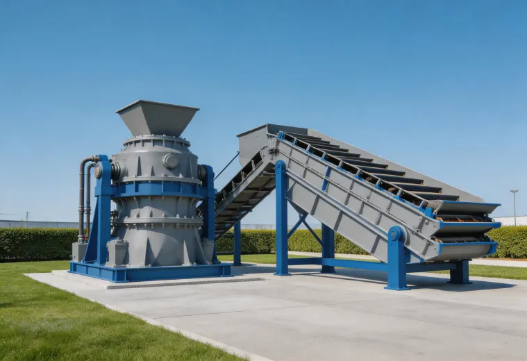 Cone crusher and screen package