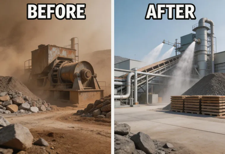 Efficient mineral processing plant